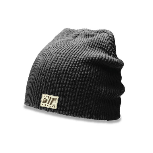 Patriot Flag Slouchie Beanie - Black