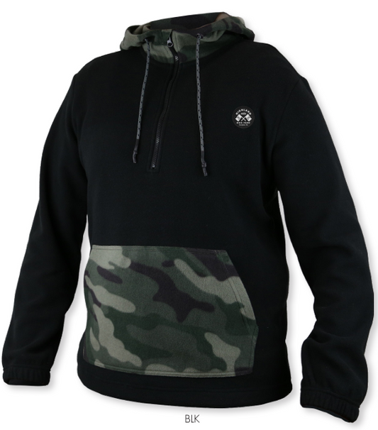 Polar Fleece - Black/Camo